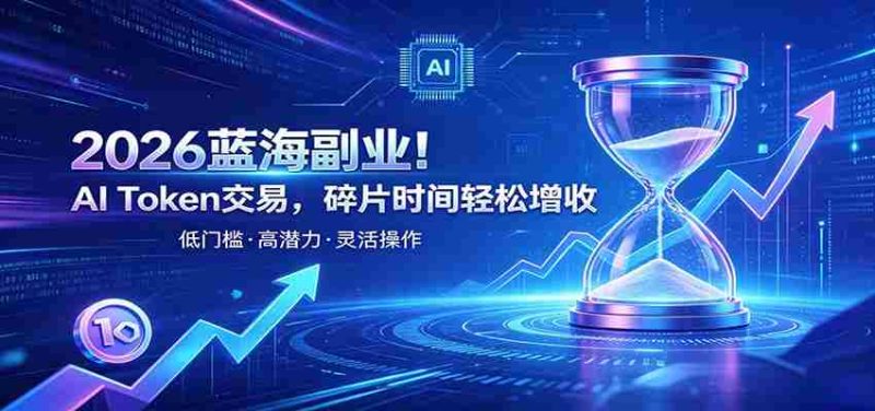 AI Token算力赛道！普通人可入局的数字副业，零门槛快速起步-优光资源网