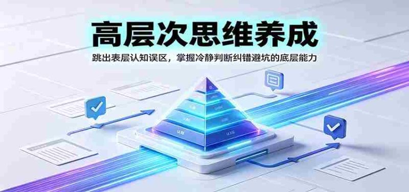 高层次思维养成：跳出表层认知误区，掌握冷静判断纠错避坑的底层能力-优光资源网