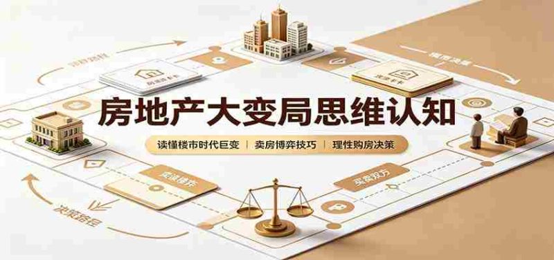 房地产大变局思维认知：读懂楼市时代巨变，卖房博弈技巧，理性购房决策-优光资源网