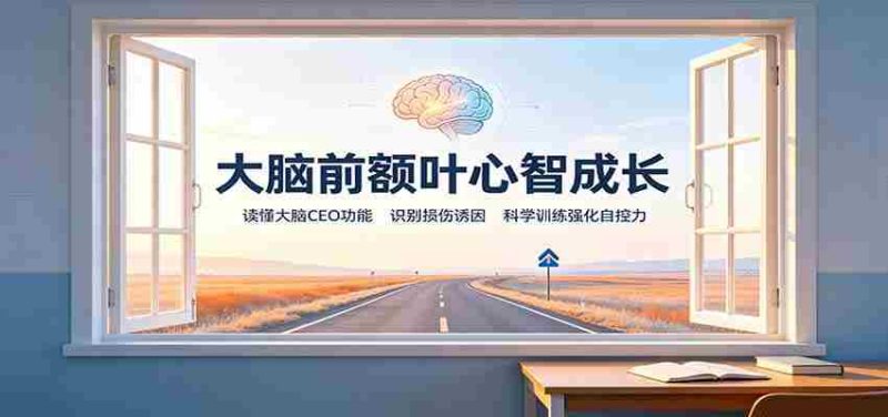 大脑前额叶心智成长：读懂大脑CEO功能，识别损伤诱因，科学训练强化自控力-优光资源网