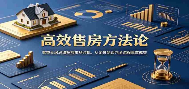 高效售房方法论：重塑卖房思维把握市场时机，从定价到谈判全流程高效成交-优光资源网