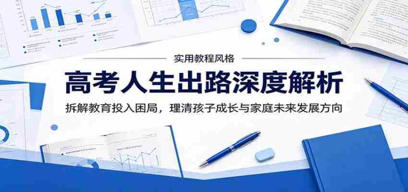 高考人生出路深度解析：拆解教育投入困局，理清孩子成长与家庭未来发展方向-优光资源网