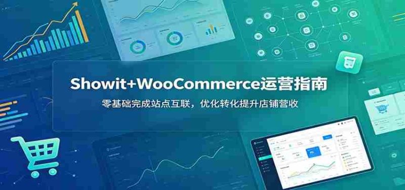 Showit+WooCommerce运营指南：零基础完成站点互联，优化转化提升店铺营收-优光资源网