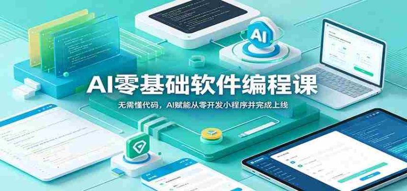 AI零基础软件编程课：无需懂代码，AI赋能从零开发小程序并完成上线-优光资源网