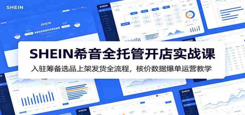 SHEIN希音全托管开店实战课：入驻筹备选品上架发货全流程，核价数据爆单运营教学-优光资源网