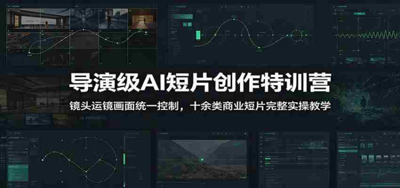 导演级AI短片创作特训营:镜头运镜画面统一控制,十余类商业短片完整实操教学(更新)-优光资源网