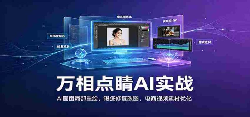 万相点睛AI实战：AI画面局部重绘，瑕疵修复改图，电商视频素材优化-优光资源网