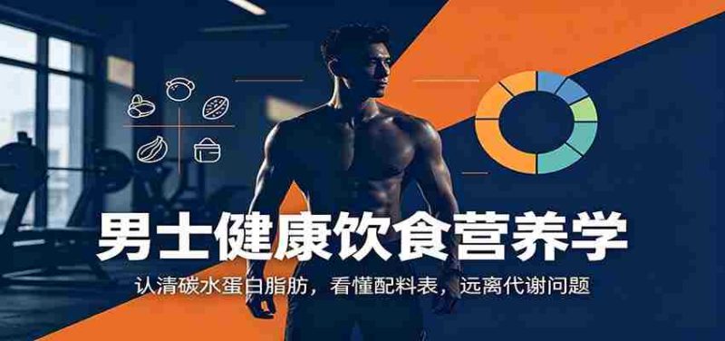 男士健康饮食营养学：认清碳水蛋白脂肪，看懂配料表，远离代谢问题-优光资源网