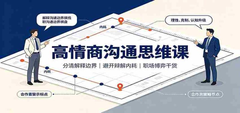 高情商沟通思维课：分清解释边界，避开辩解内耗，职场博弈干货-优光资源网