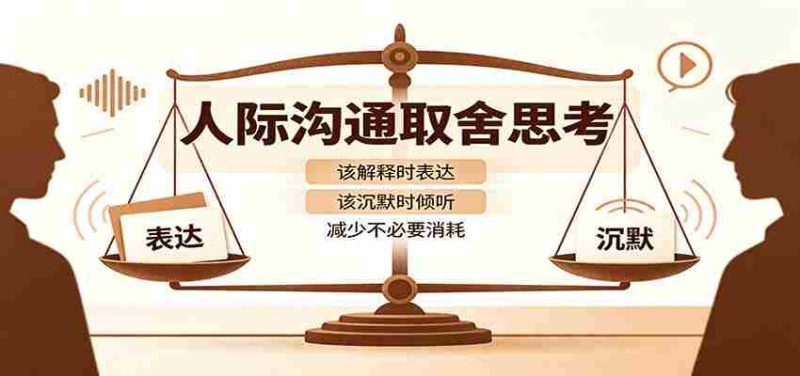 人际沟通取舍思考：分清解释与沉默边界，拿捏职场生活沟通分寸减少情绪内耗-优光资源网
