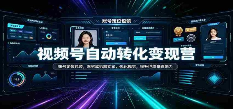 短视频变现攻略营：打造精准账号形象，解析素材库文案技巧，视觉优化升级，增强IP流量效应-优光资源网