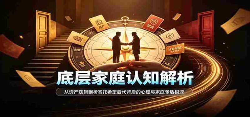 底层家庭认知解析：从资产逻辑剖析寄托希望后代背后的心理与家庭矛盾根源-优光资源网