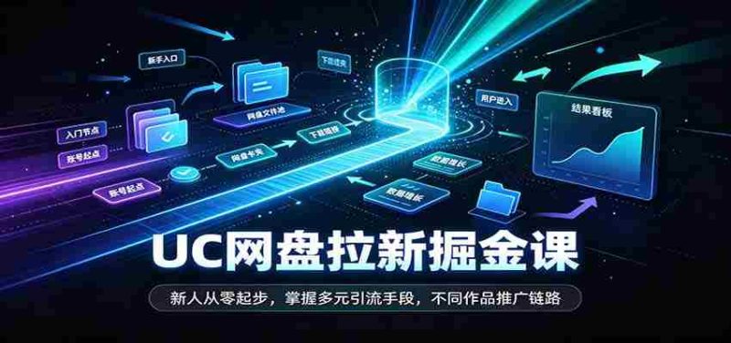 解锁UC网盘财富密码：新手零基础入门，精通多样化吸粉策略，探索独特内容推广路径-优光资源网