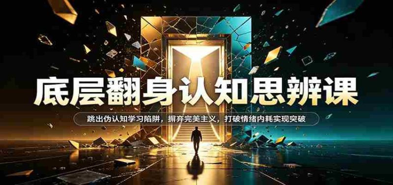 认知逆袭秘籍：挣脱伪观念束缚，告别极致追求，破解情绪困境，迈向突破之道-优光资源网