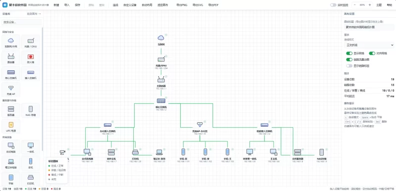 聚丰祥软件园网络拓扑图设计工具源码-优光资源网