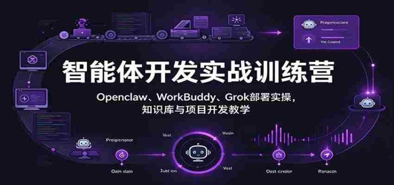 探索智能体编程真谛:Openclaw、WorkBuddy、Grok实战部署,深度解析知识库与项目开发技巧-优光资源网